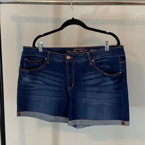 Dark Wash Denim Shorts